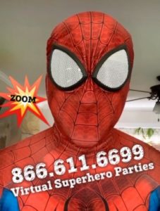 Superhero Video Call, ZOOM Superhero Parties